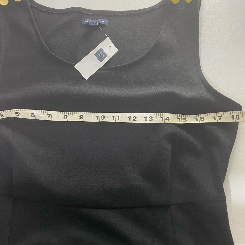 BNWT Gap Ponte Knit Sleeveless Classic Black Sheath Dress 12 - Picture 10 of 14